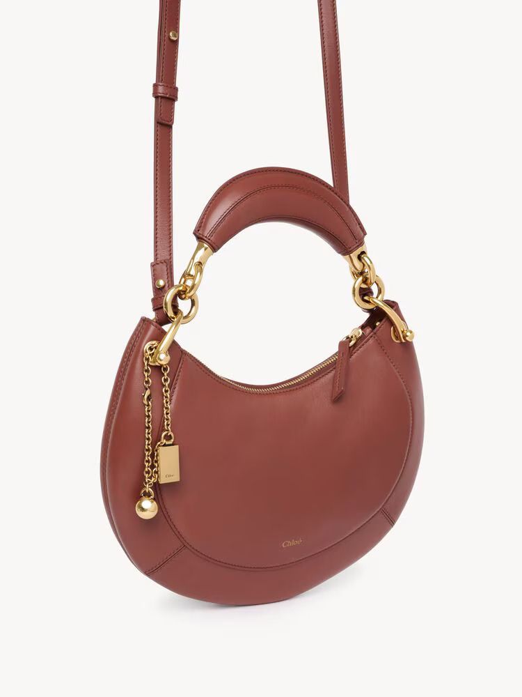 Chloé H26 Shoulder Bag — Burgundy Leather