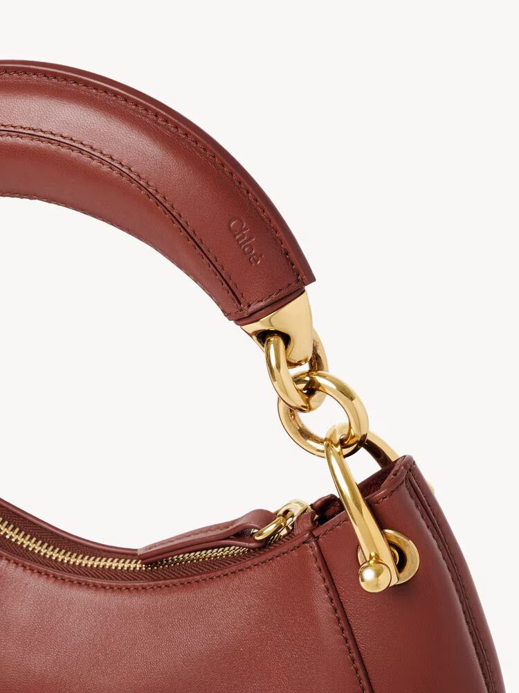 Chloé H26 Shoulder Bag — Burgundy Leather