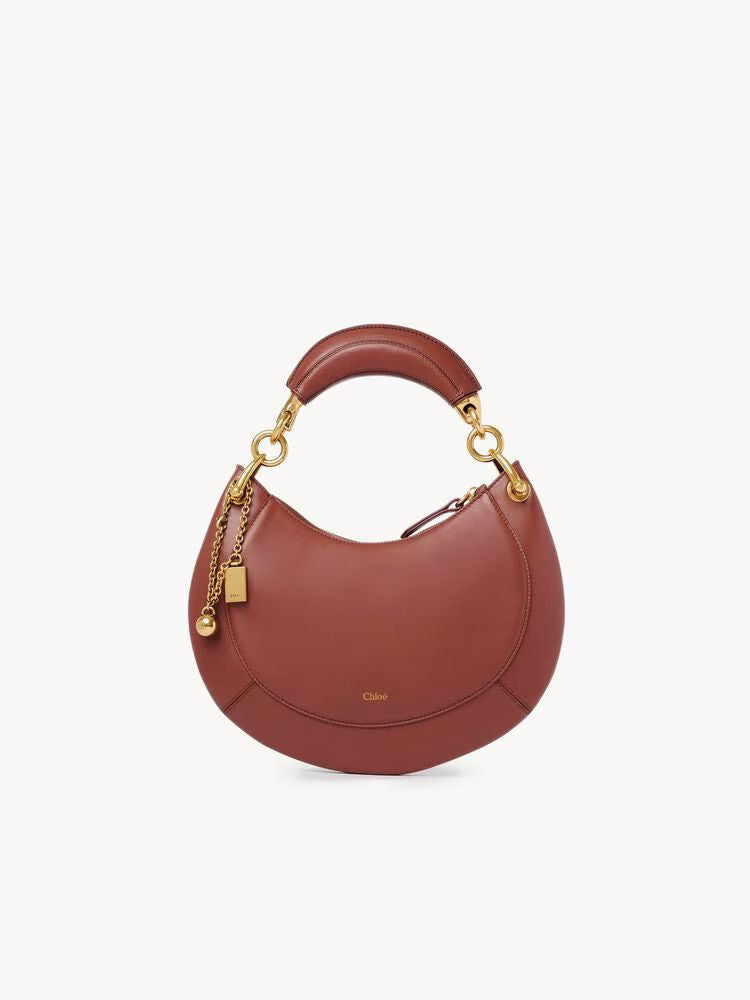 Chloé H26 Shoulder Bag — Burgundy Leather