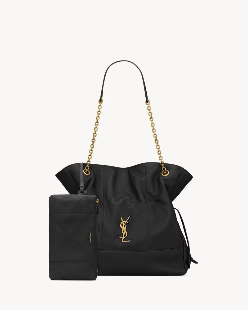 Saint Laurent Sac Sl H26 Shoulder Bag — Black Quilted Nylon