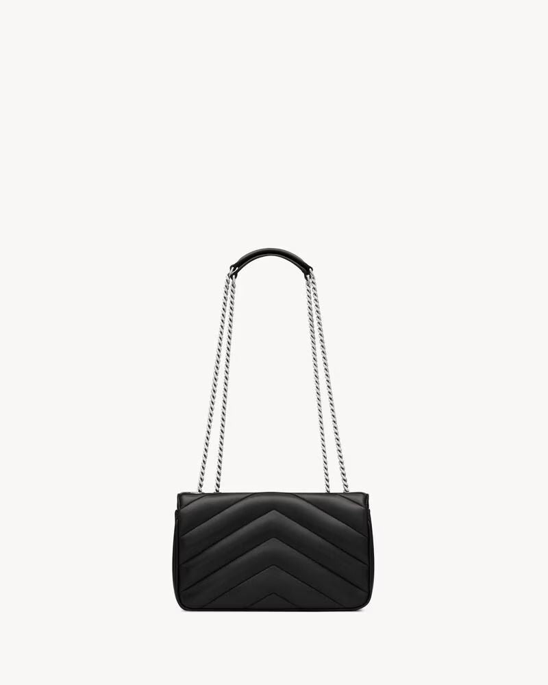 Saint Laurent Shoulder Bag — Black Leather