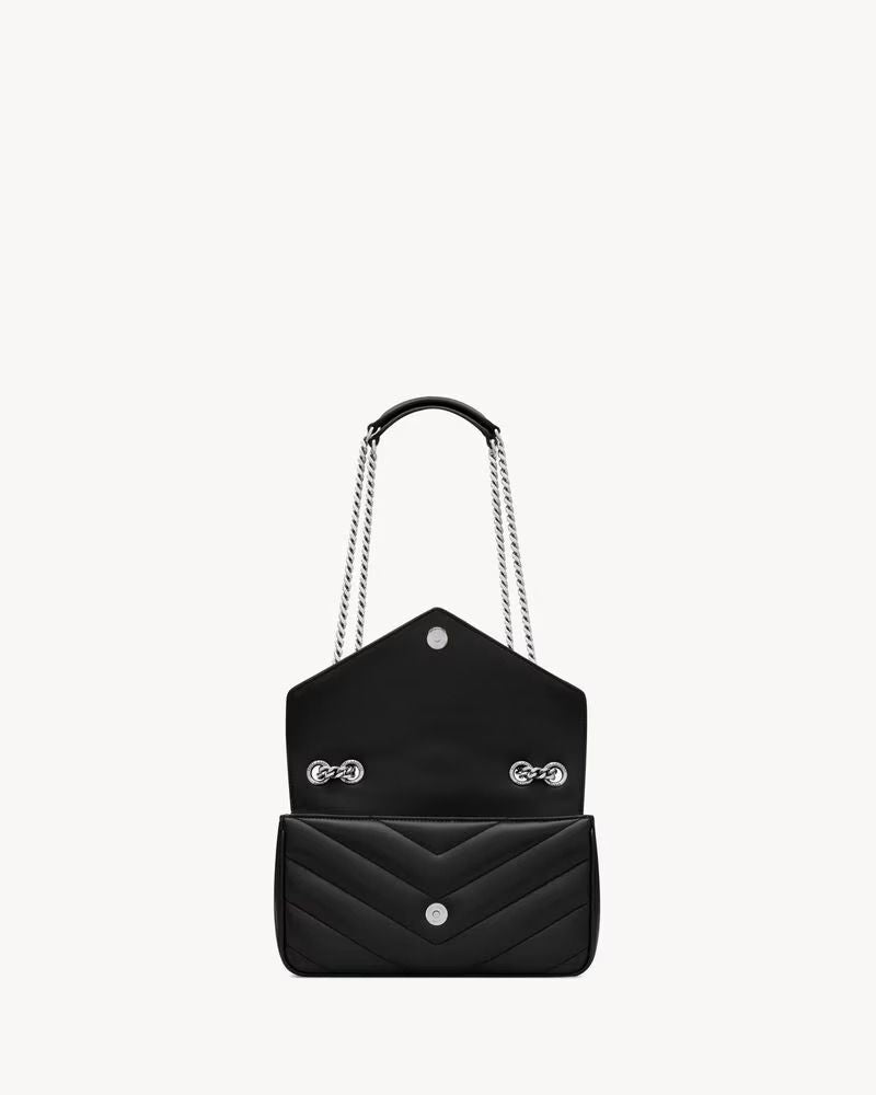 Saint Laurent Shoulder Bag — Black Leather