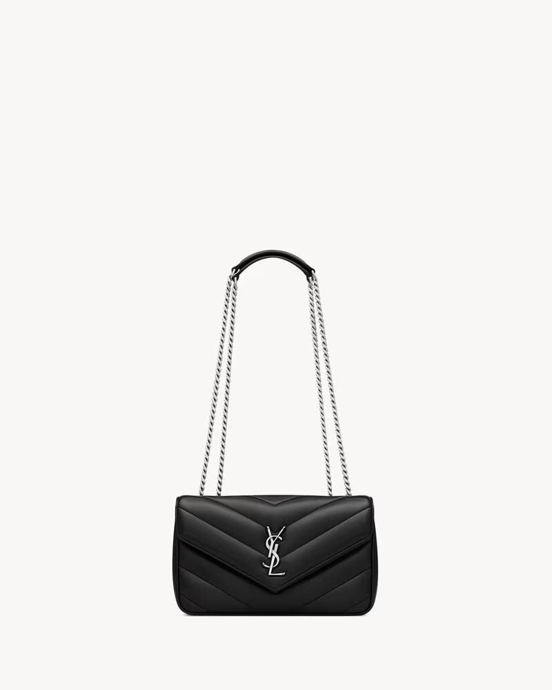 Saint Laurent Shoulder Bag — Black Leather