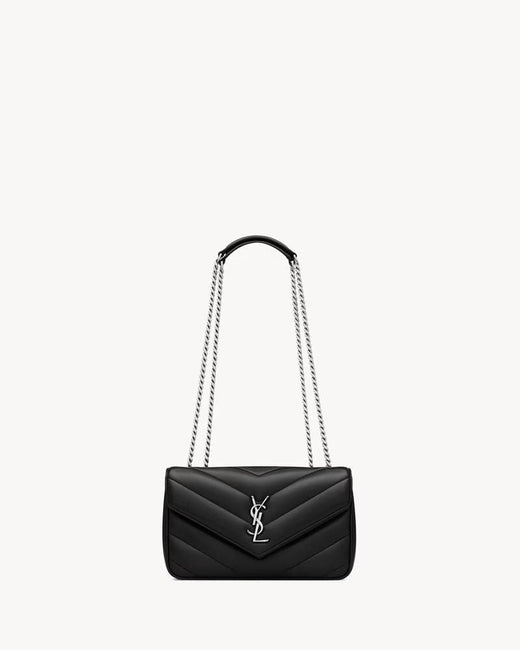 Saint Laurent Shoulder Bag — Black Leather