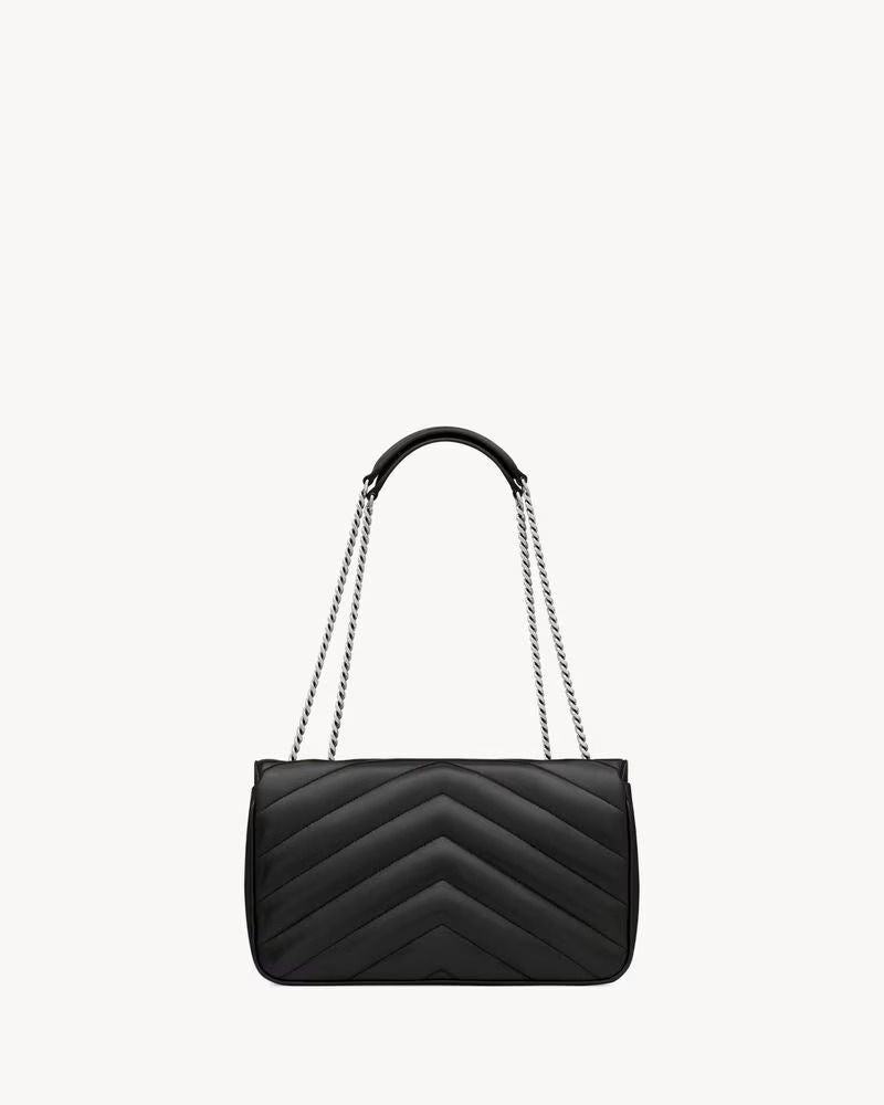 Saint Laurent Shoulder Bag — Black Leather