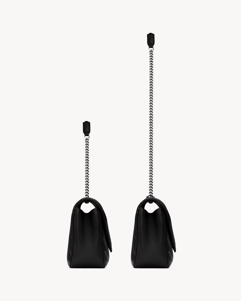 Saint Laurent Shoulder Bag — Black Leather