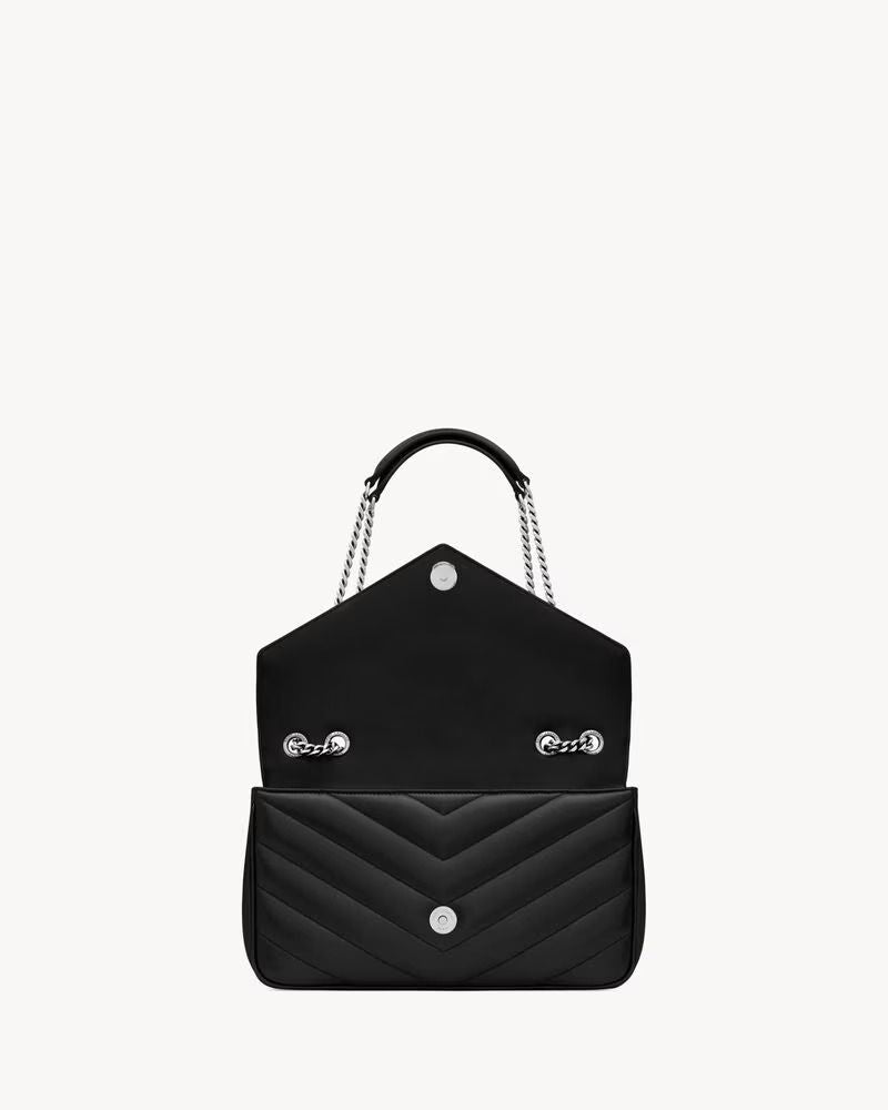 Saint Laurent Shoulder Bag — Black Leather