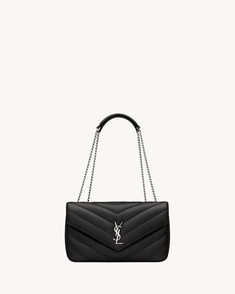 Saint Laurent Shoulder Bag — Black Leather