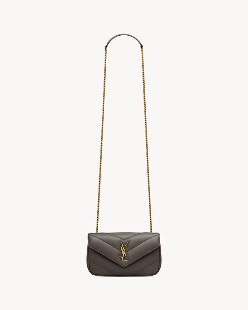 Saint Laurent Shoulder Bag — Bronze Quilted Leather