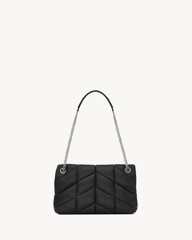 Saint Laurent Sac Sl Shoulder Bag — Black Leather