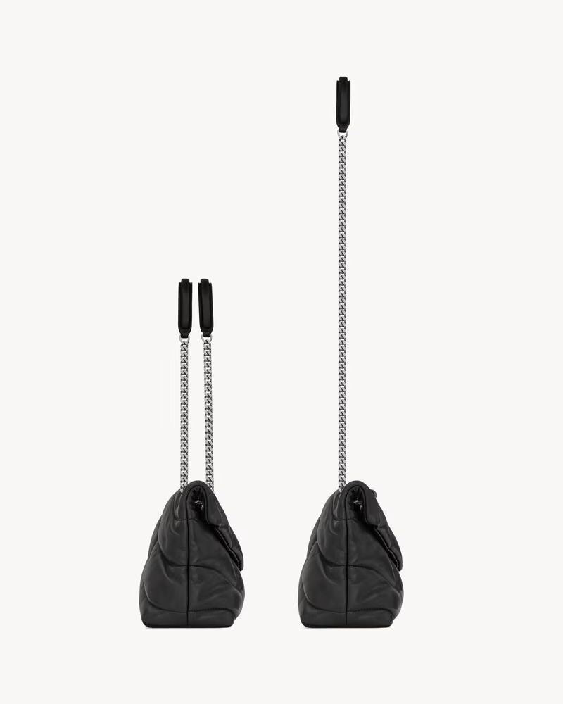 Saint Laurent Sac Sl Shoulder Bag — Black Leather