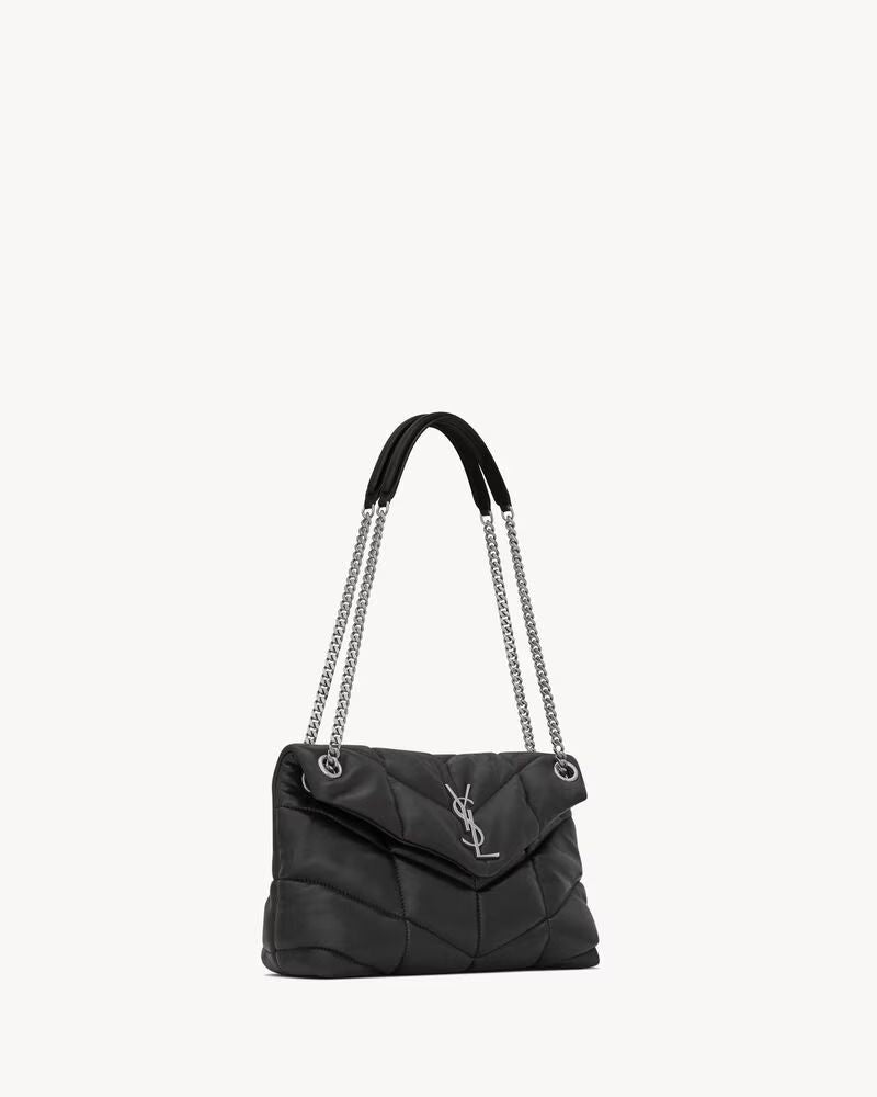 Saint Laurent Sac Sl Shoulder Bag — Black Leather