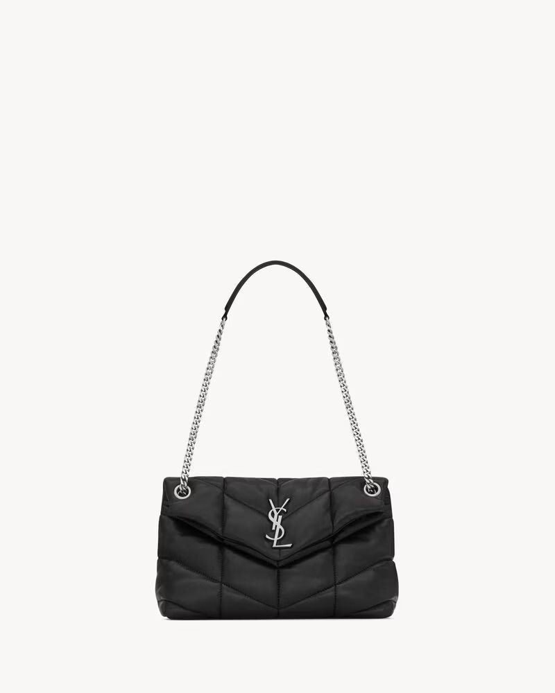 Saint Laurent Sac Sl Shoulder Bag — Black Leather