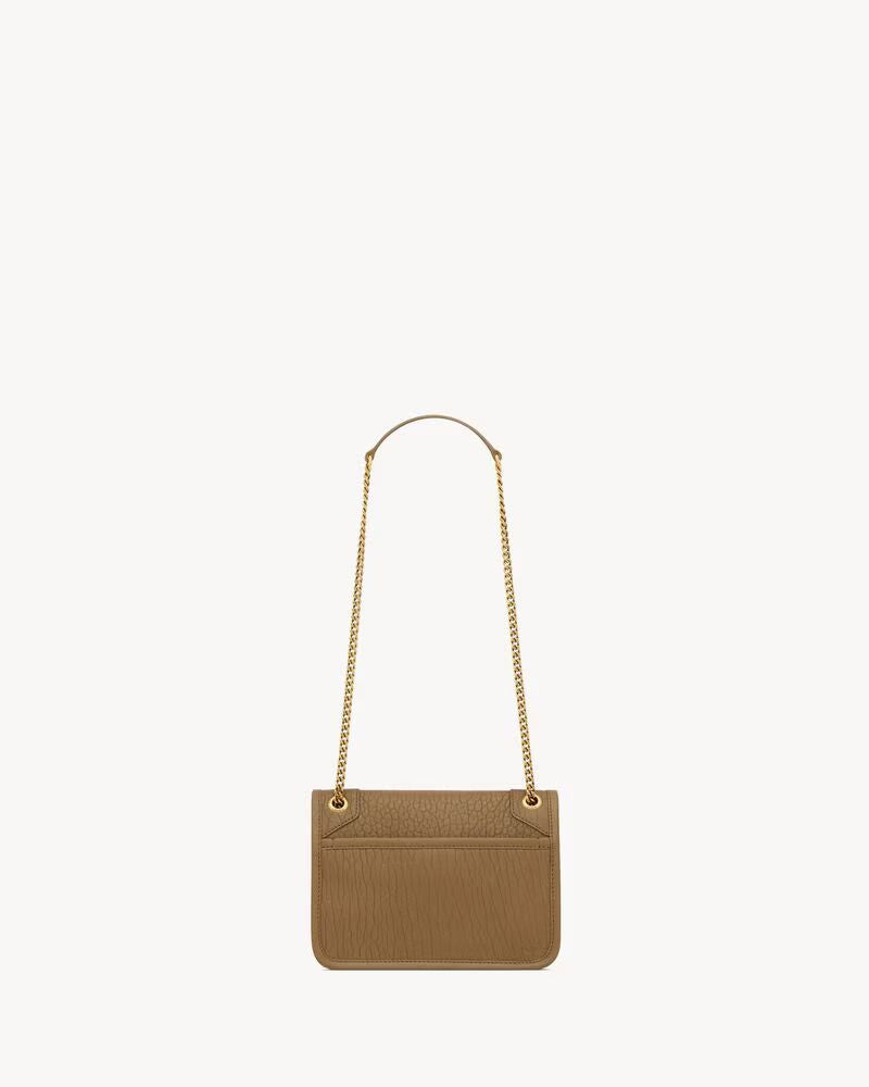 Saint Laurent Sac Sl H26 Shoulder Bag — Bronze Leather