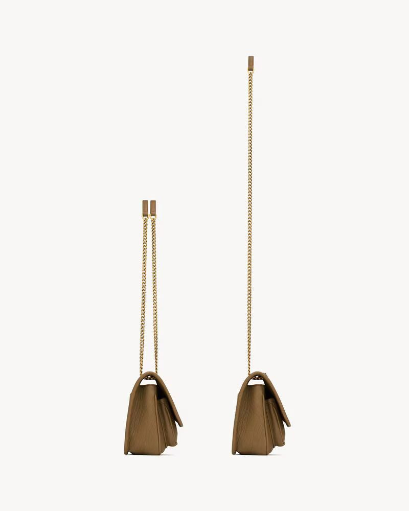 Saint Laurent Sac Sl H26 Shoulder Bag — Bronze Leather