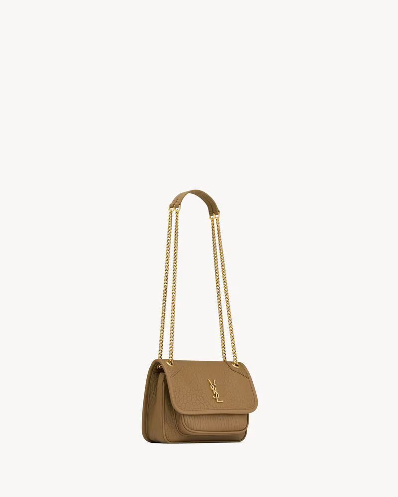 Saint Laurent Sac Sl H26 Shoulder Bag — Bronze Leather