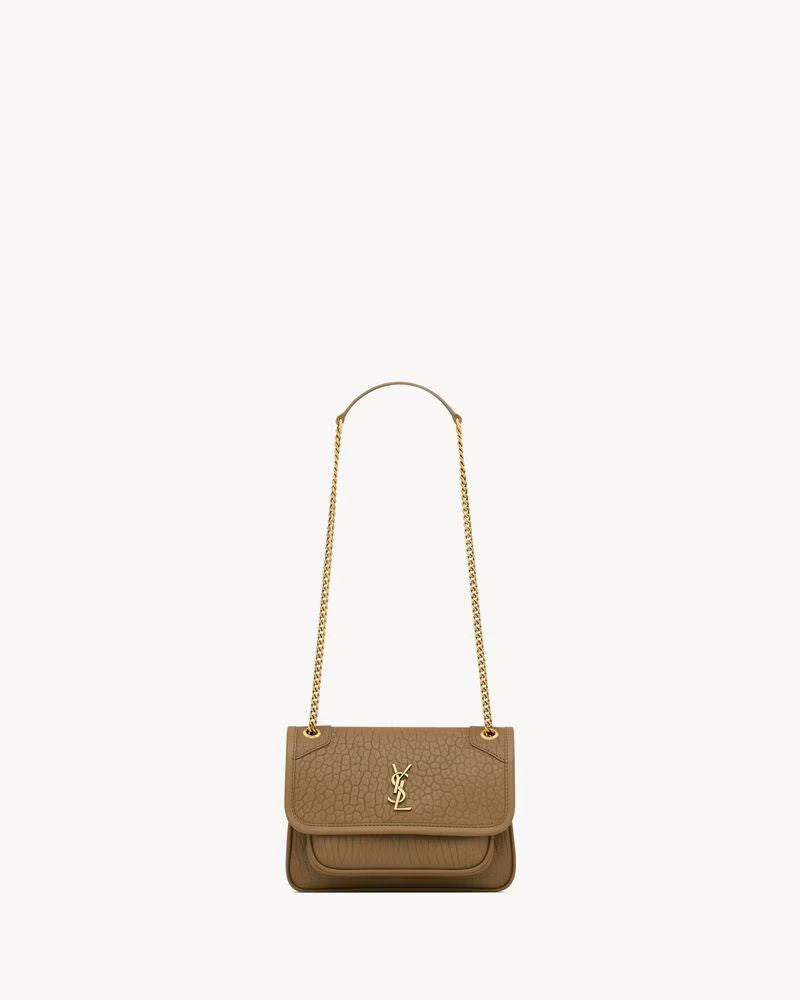 Saint Laurent Sac Sl H26 Shoulder Bag — Bronze Leather