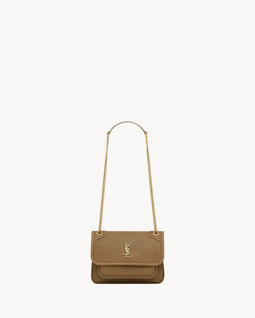 Saint Laurent Sac Sl H26 Shoulder Bag — Bronze Leather
