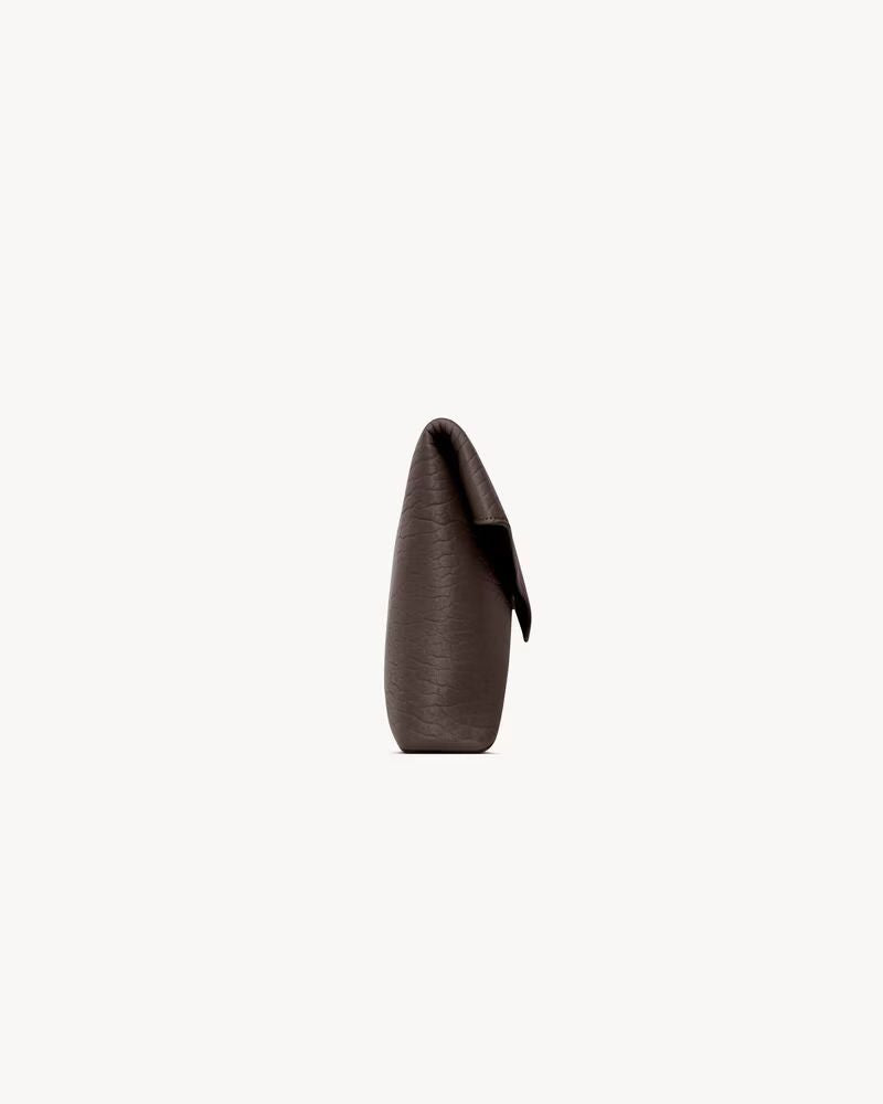 Saint Laurent Sl H26 Clutch — Brown Leather