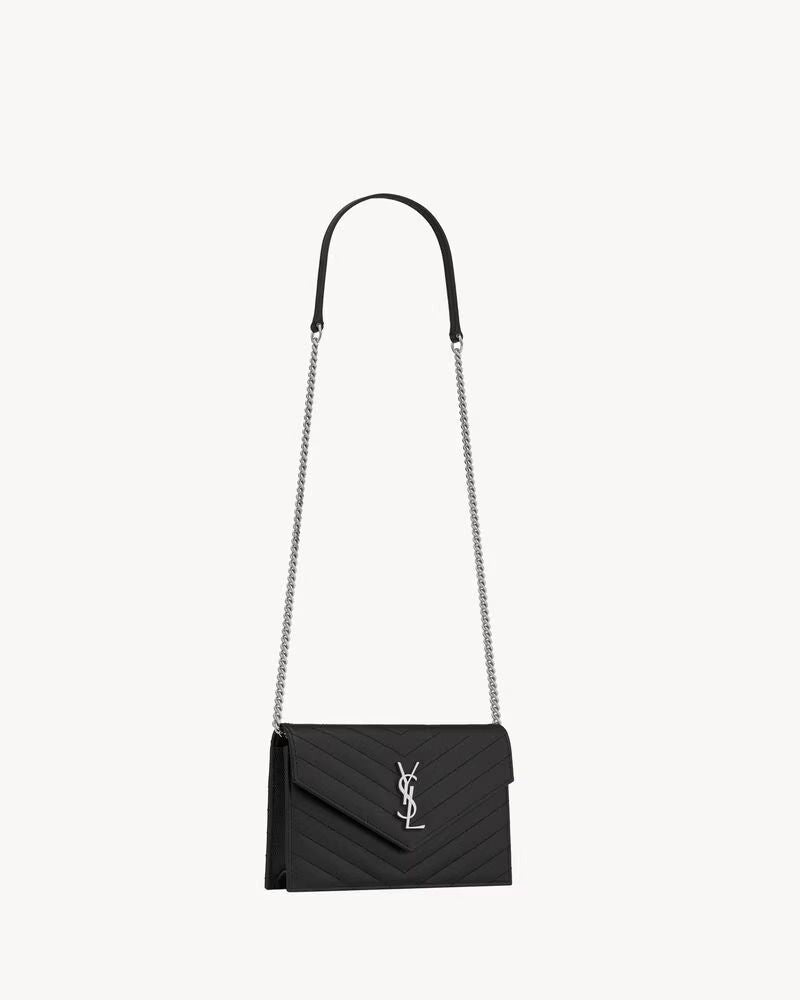 Saint Laurent Sl Shoulder Bag — Black Leather