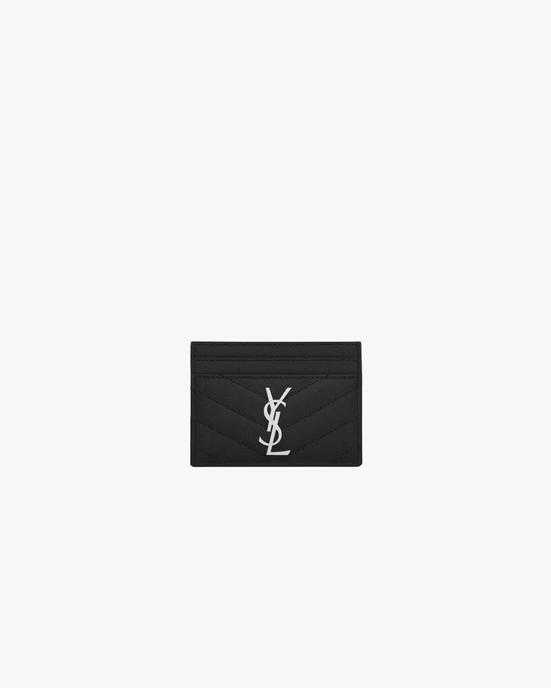 Saint Laurent Card Case — Black Leather Cases