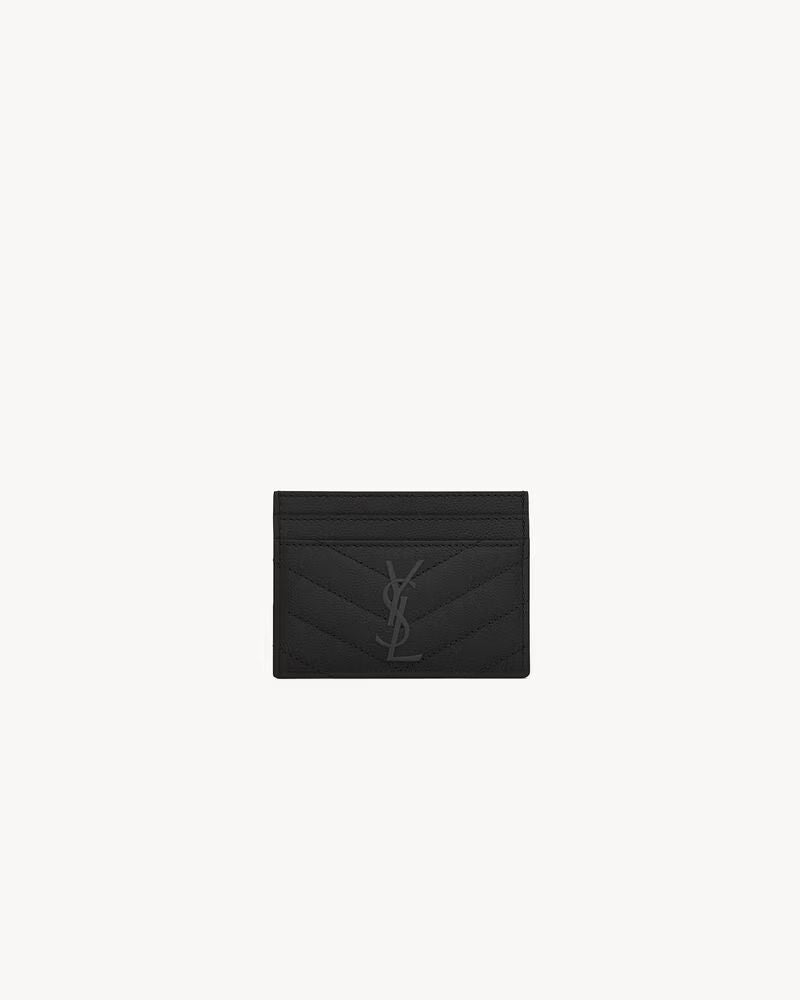 Saint Laurent Sl H26 Card Case — Black Leather Cases