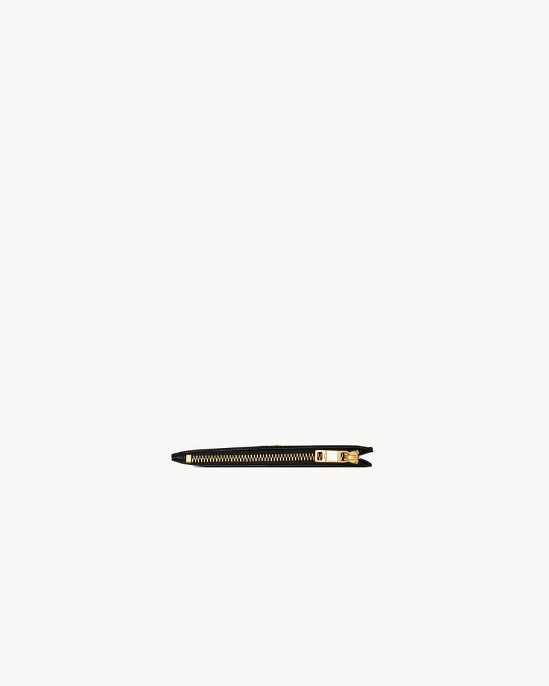 Saint Laurent Wallet — Black Quilted Leather