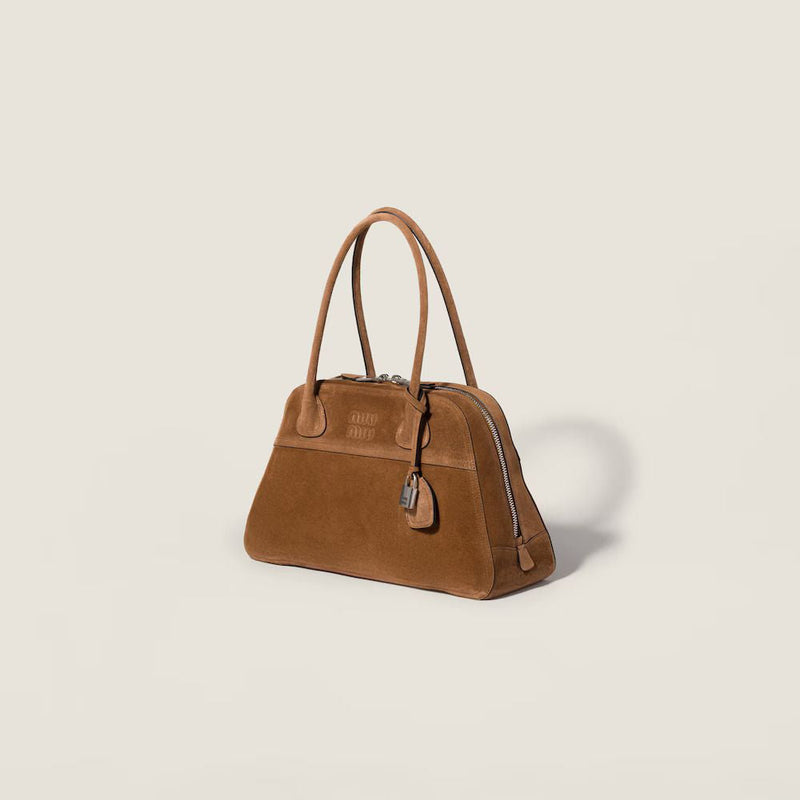 Miu Miu H26 Top Handle Bag — Brown Suede