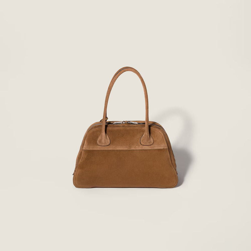 Miu Miu H26 Top Handle Bag — Brown Suede