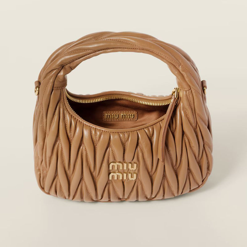Miu Miu H26 Shoulder Bag Caramel Leather