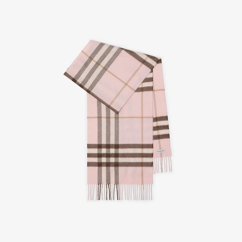 Burberry Scarf — Pink Wool Blend Scarfs