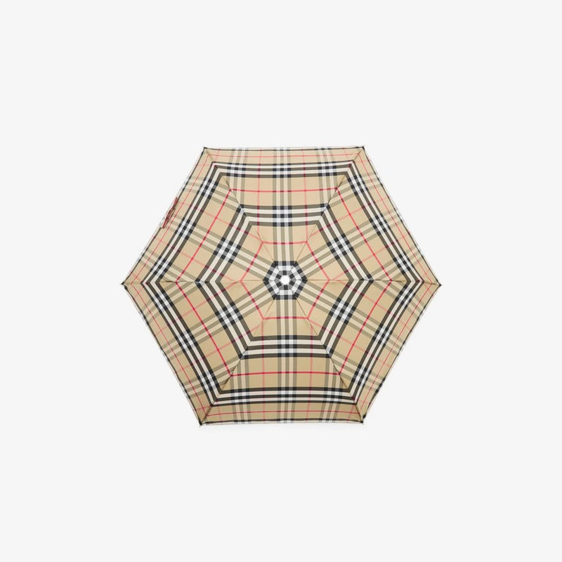 Burberry Mini Bag Check Canvas With Leather