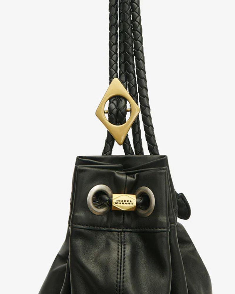 Isabel Marant Leather Hobo Bag — Black
