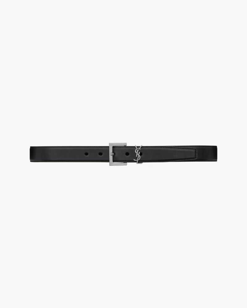 Saint Laurent Sl E26 Belt — Black Leather