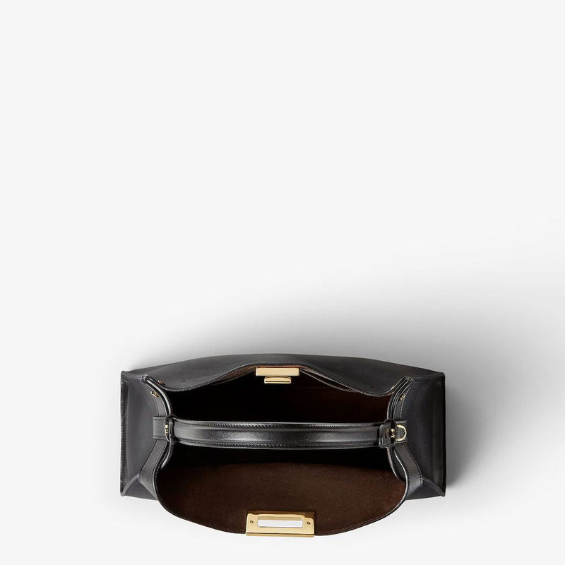 Fendi Way Shoulder Bag — Black Leather