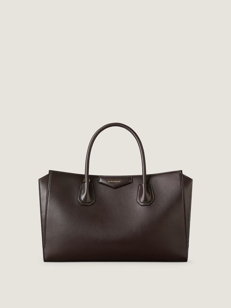 Givenchy Smooth Leather Tote Bag — Brown
