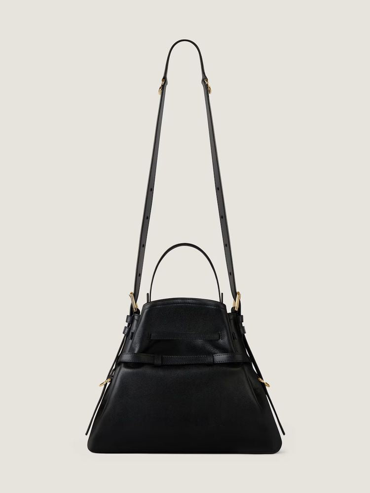 Givenchy H26 Shoulder Bag — Black Leather