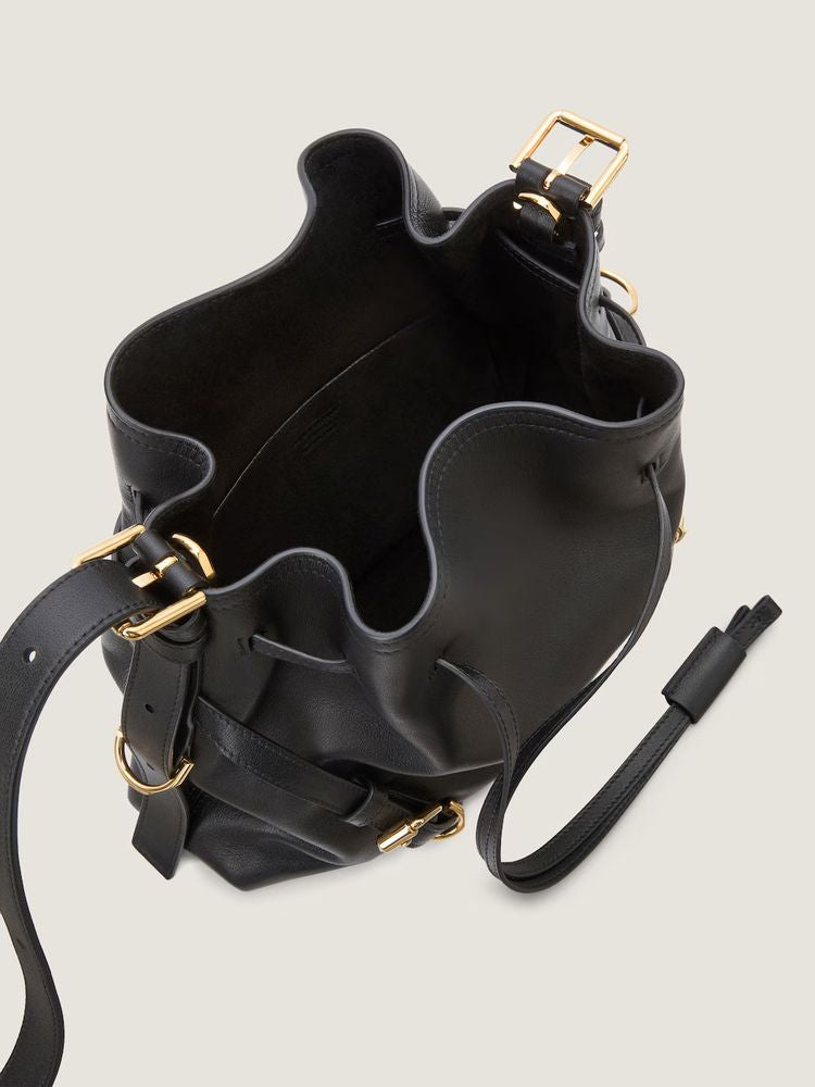 Givenchy H26 Shoulder Bag — Black Leather