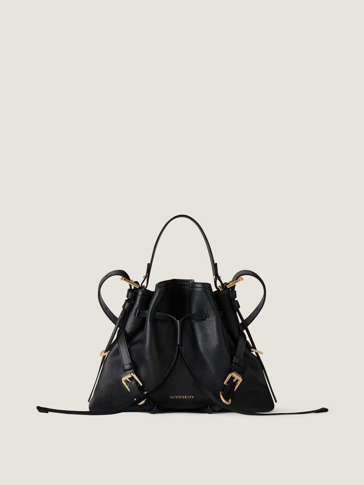Givenchy H26 Shoulder Bag — Black Leather