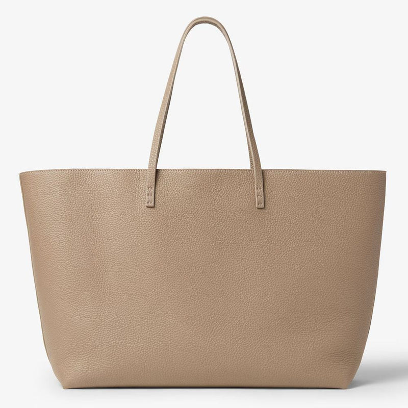 Fendi H26 Tote Bag — Beige Pebbled Leather