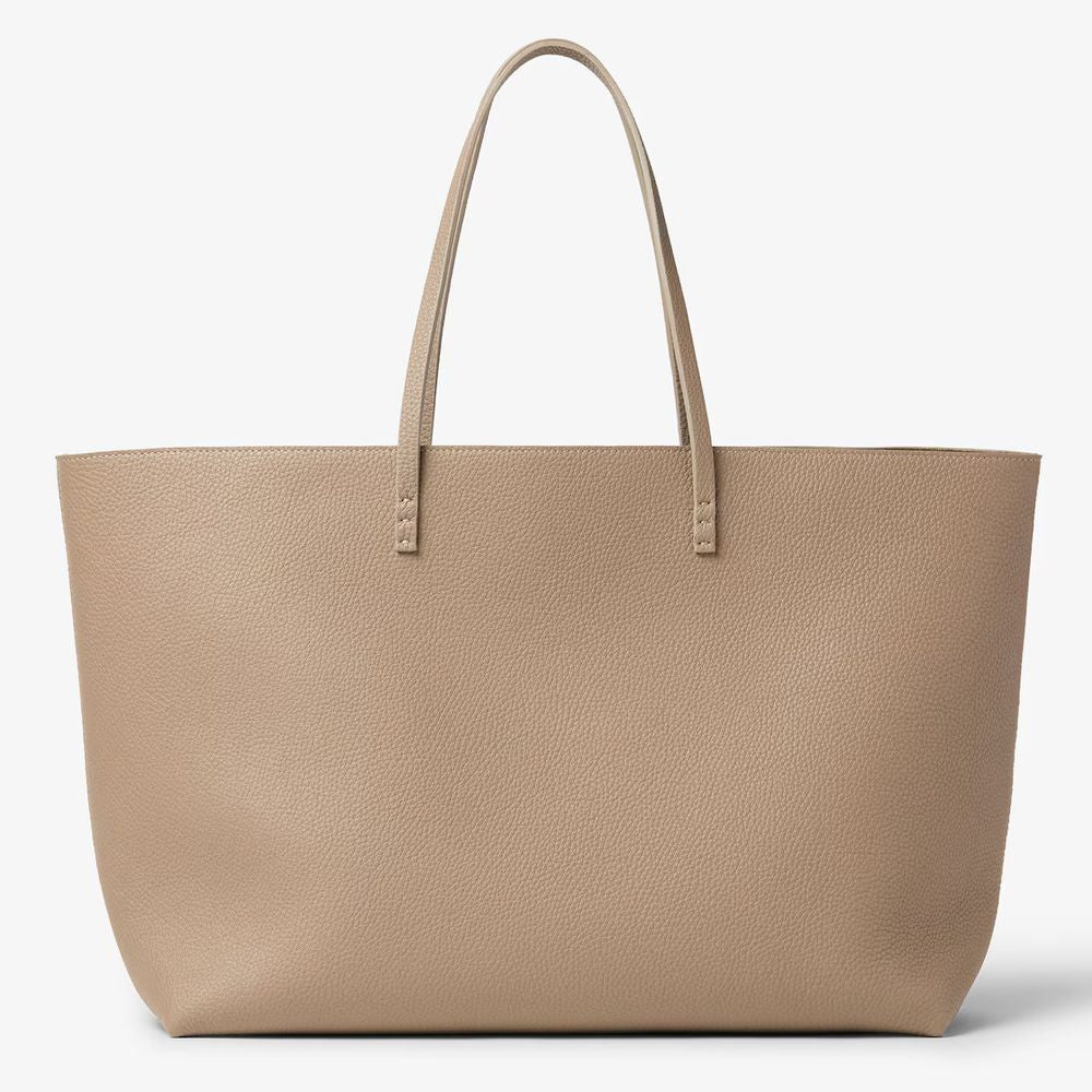 Fendi H26 Tote Bag — Beige Pebbled Leather