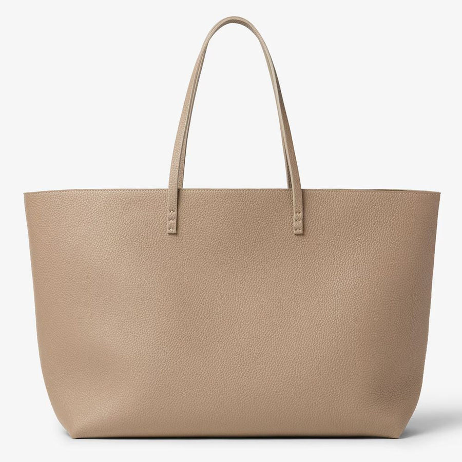 Fendi H26 Tote Bag — Beige Pebbled Leather