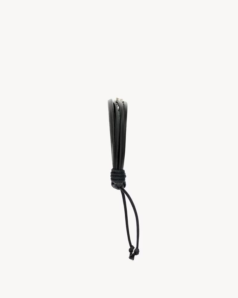 Saint Laurent Sl H26 Bracelet — Black Leather Bracelets