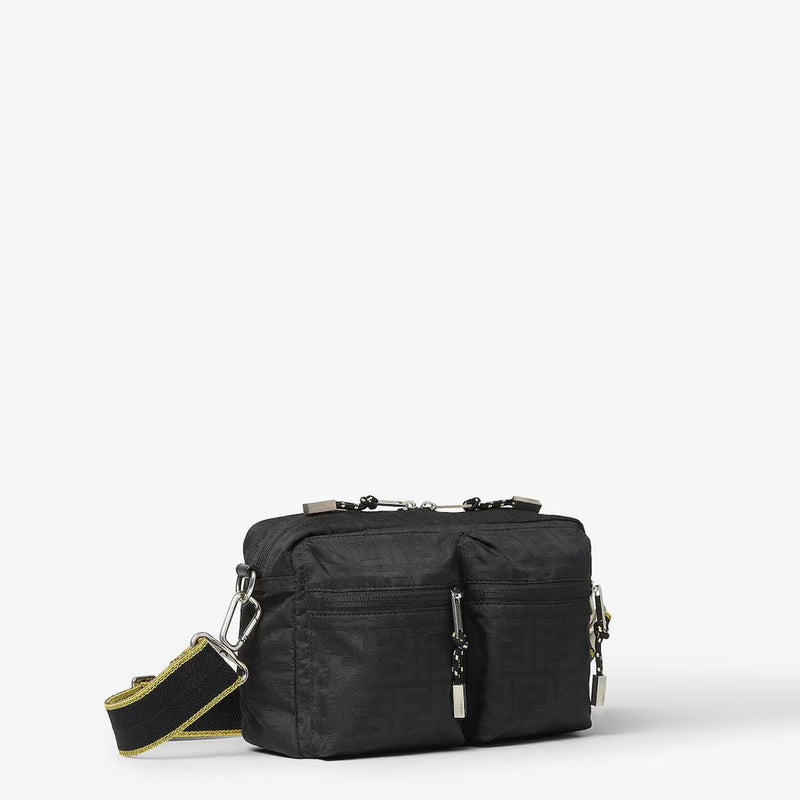 Fendi H26 Crossbody Bag — Black Nylon