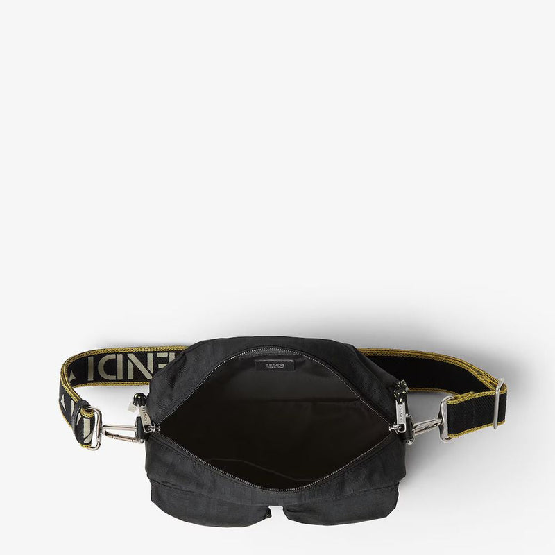 Fendi H26 Crossbody Bag — Black Nylon
