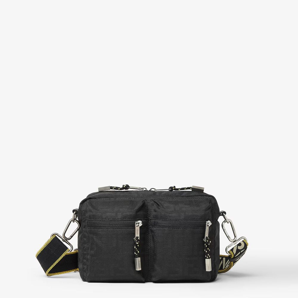 Fendi H26 Crossbody Bag — Black Nylon