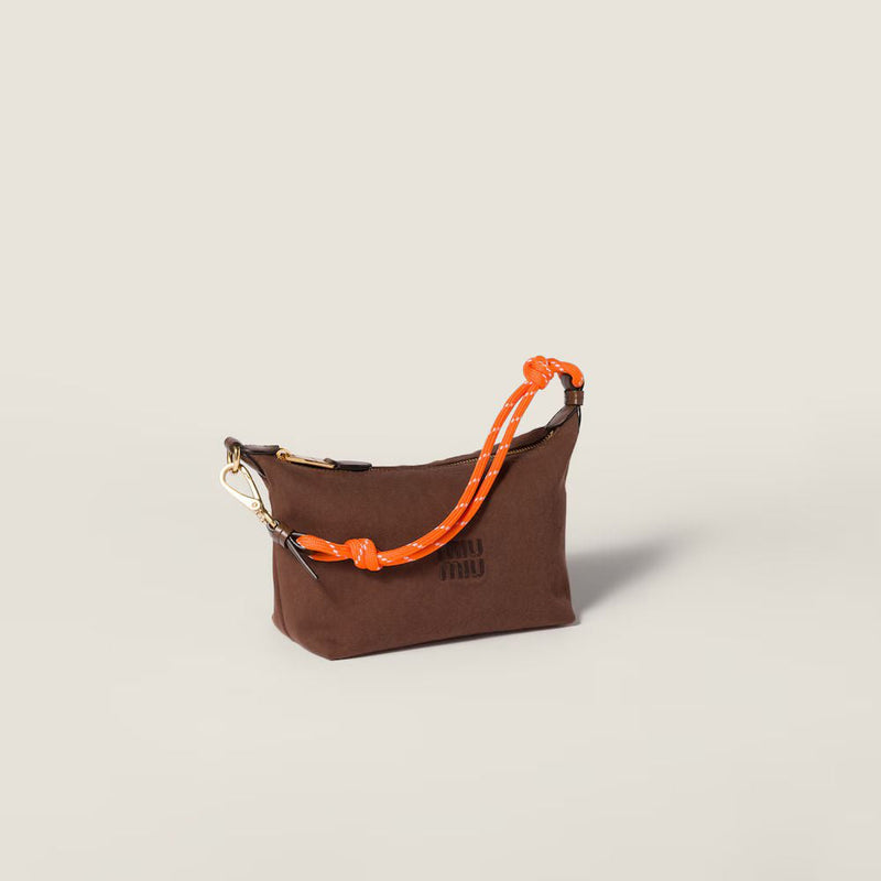 Miu Miu H26 Mini Bag — Brown Nylon