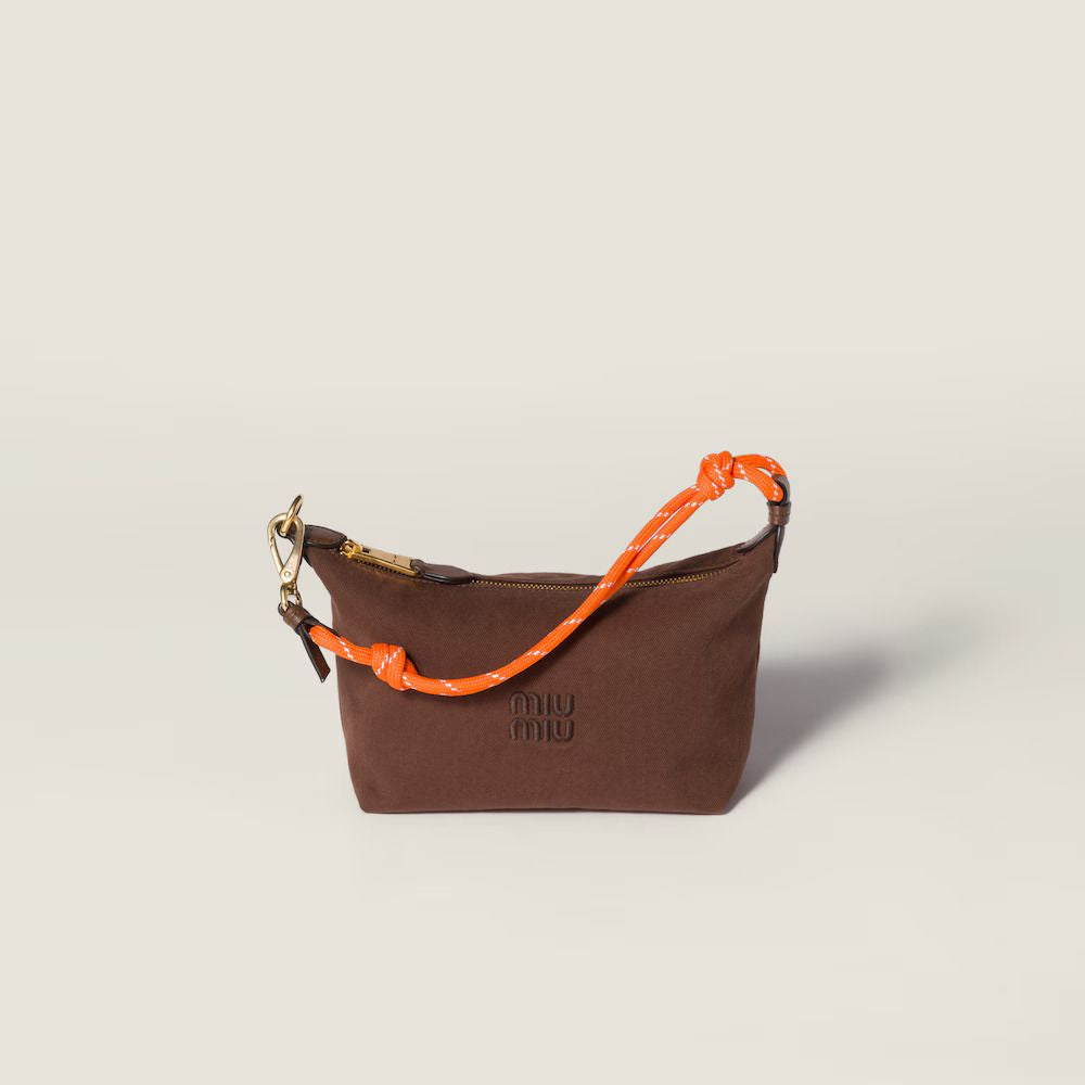 Miu Miu H26 Mini Bag — Brown Nylon