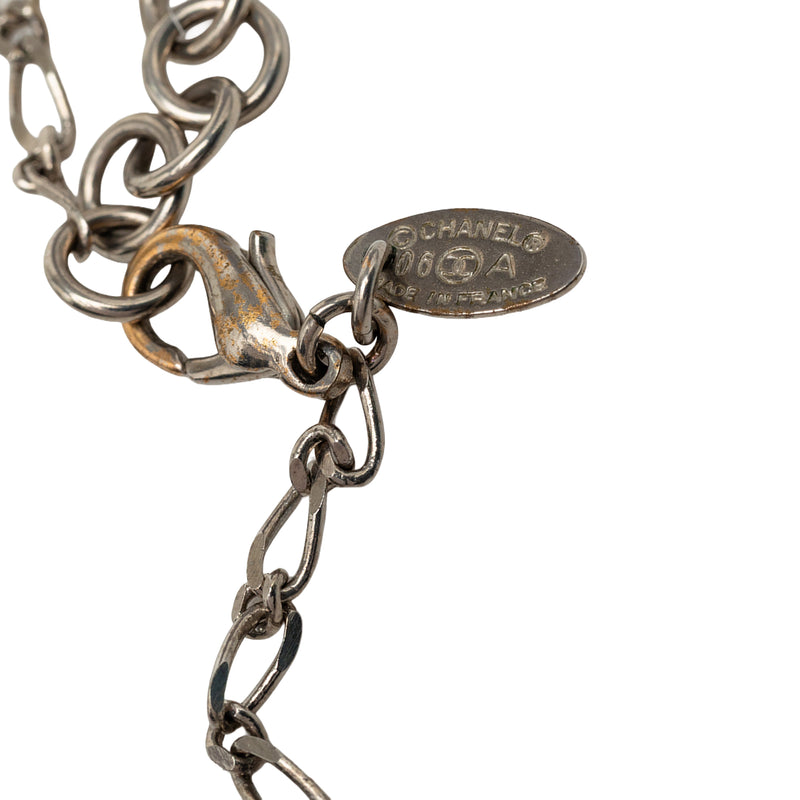 CC Brass and Gold Plated Faux Pearl Lucky Charm Necklace - Image 4