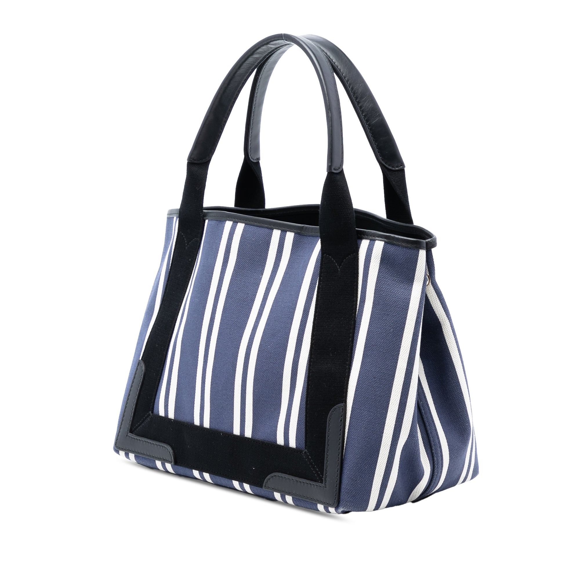 Canvas Striped Navy Cabas S - Image 2